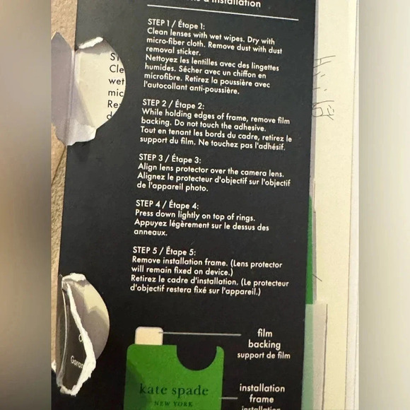 - kate spade new york Aluminum Ring Lens Protector Set in Silver new in box - Picture 13 of 16